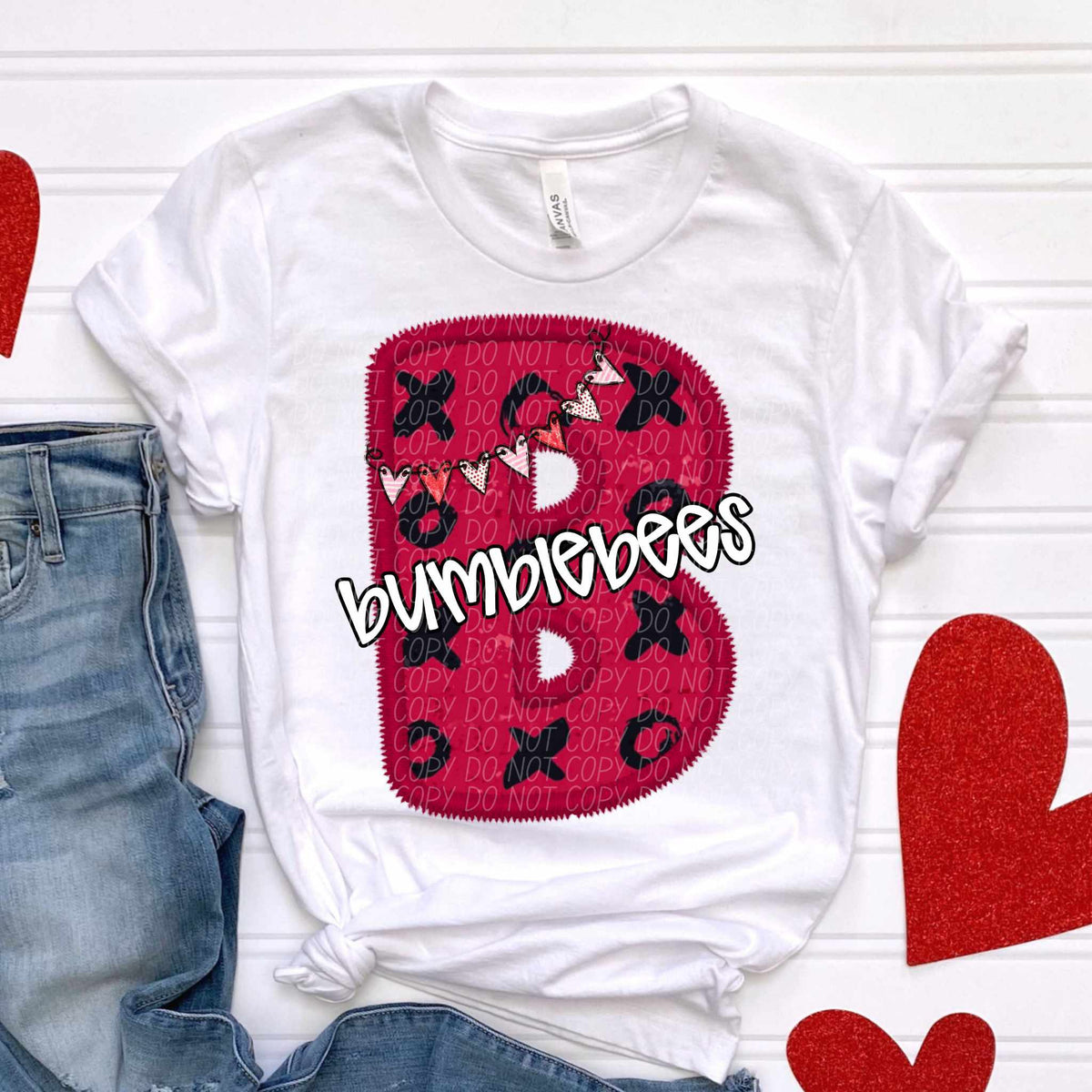 Bumblebees valentine (CITY) 77921 DTF transfer