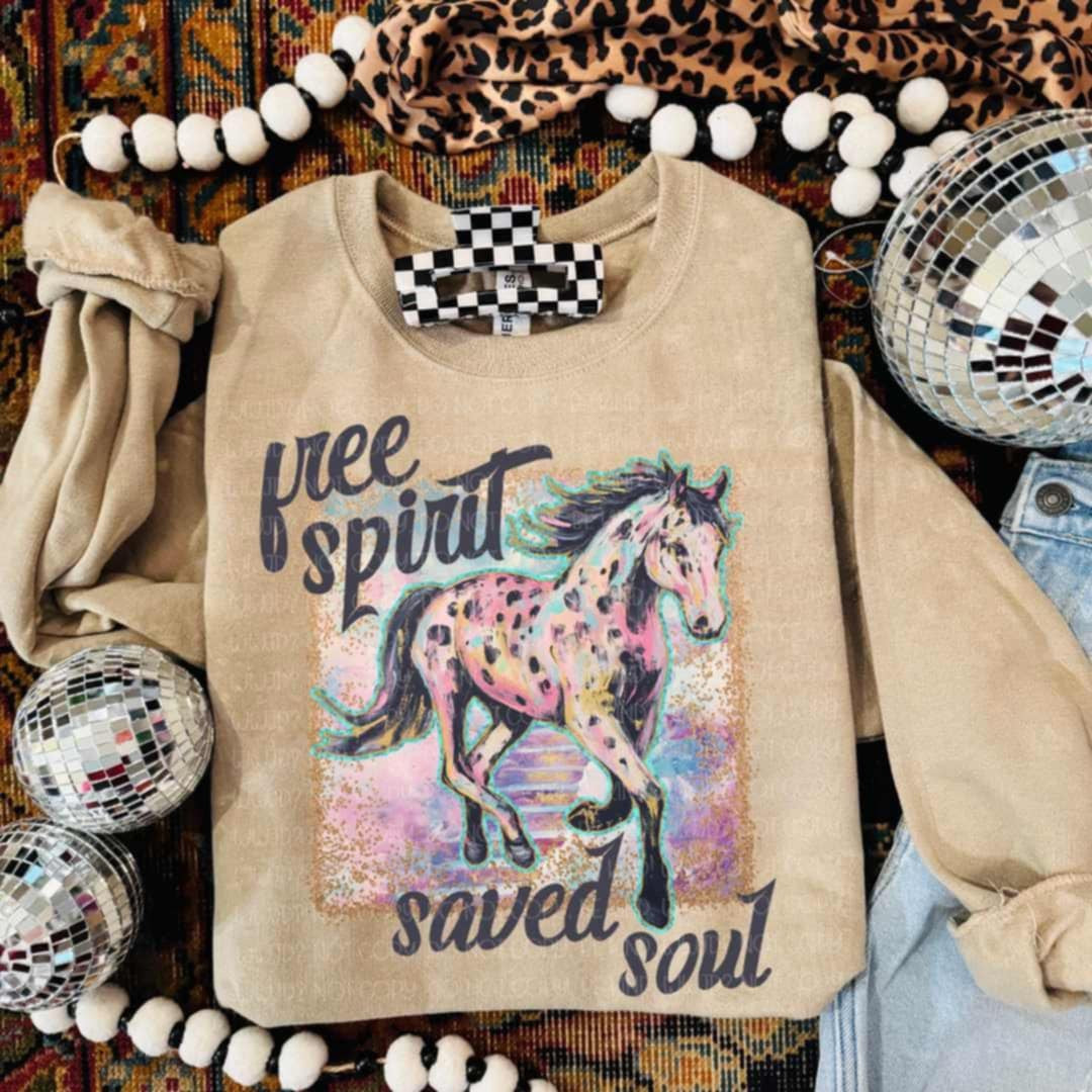 Free spirit saved soul (Vehement) 99127 DTF transfer