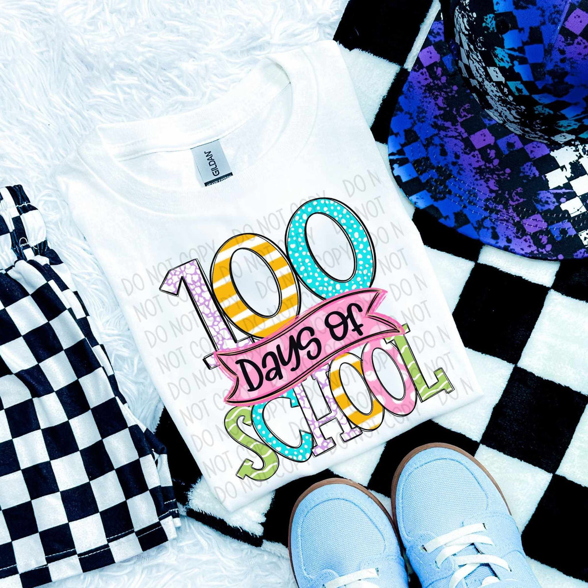 100 days of school banner (SWD) 79554 DTF transfer