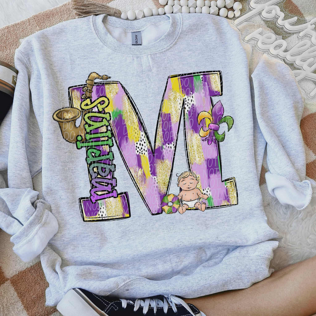 Marlins Mardi Gras (city) DTF Transfer