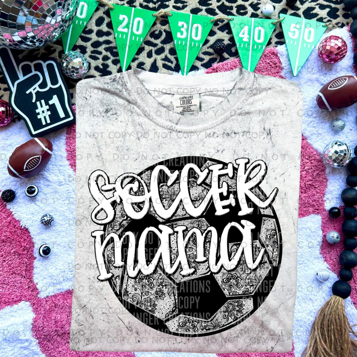 Soccer mama ball NO bow (Caplinger) 87520 DTF transfer