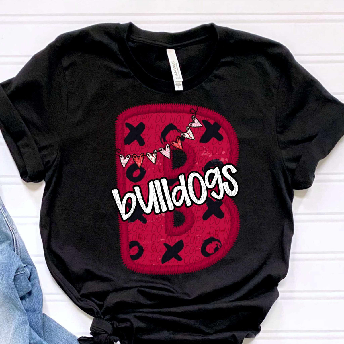 B bulldogs valentine (CITY) 77953 DTF transfer