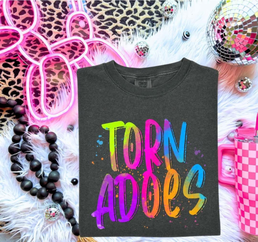 Tornadoes Neon Splatter (S&G) 99979 DTF transfer