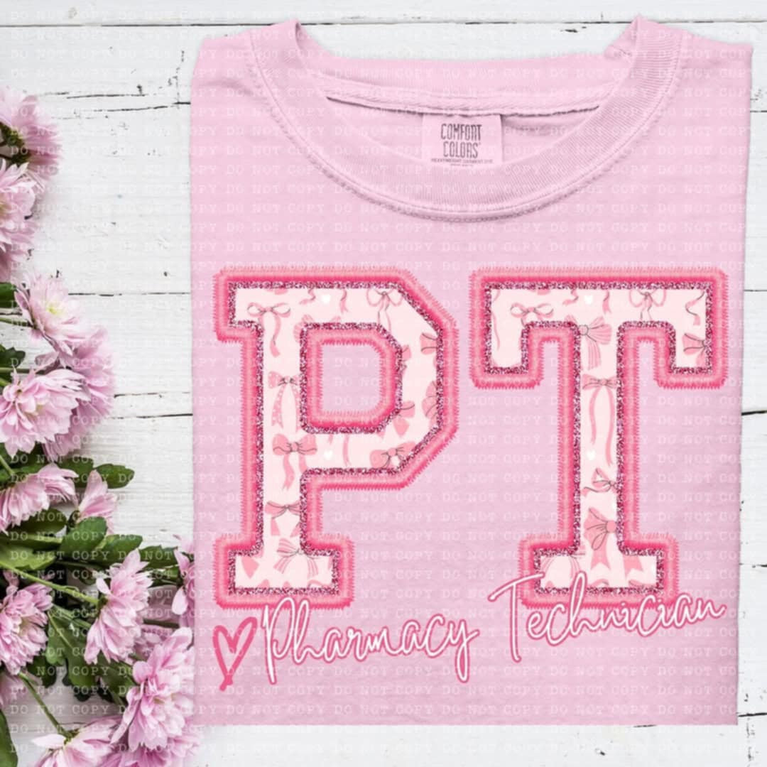 PT pharmacy technician coquette (ECHT) 93528 DTF transfer