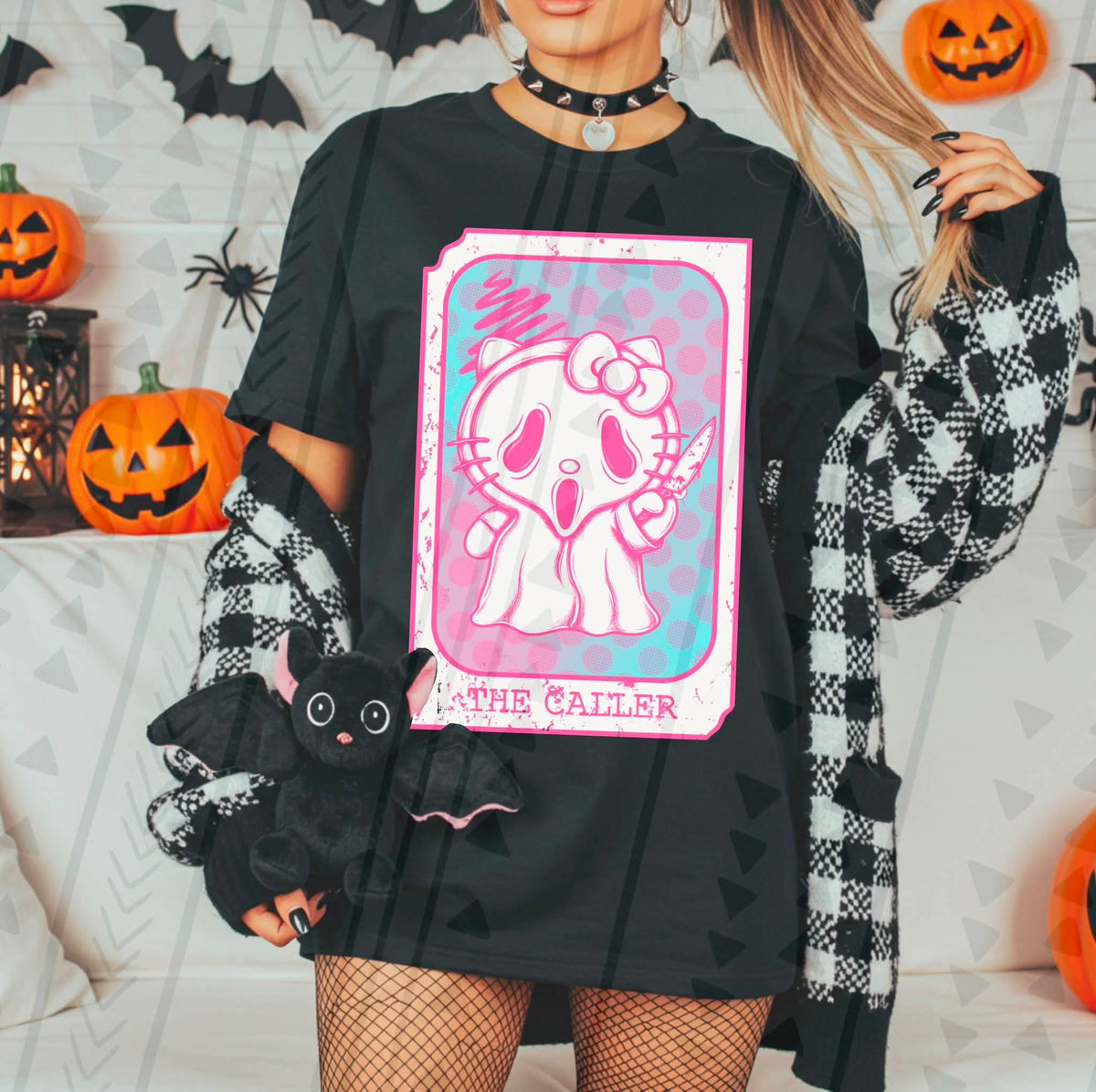 Ghost face kitty card SUNDAY SPECIAL DTF transfer