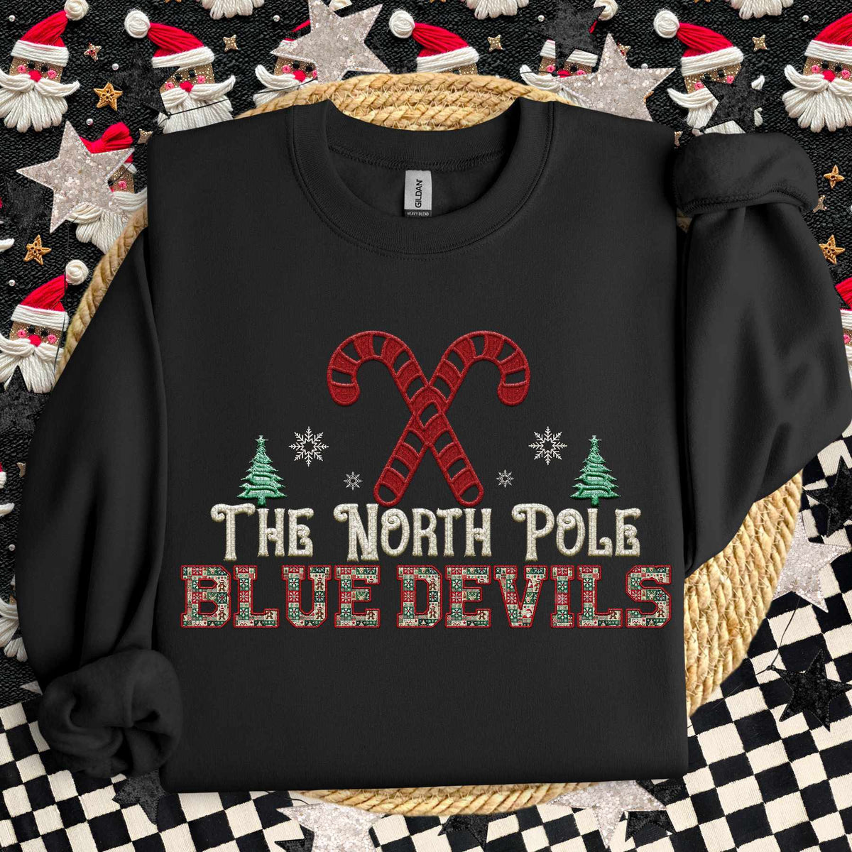The North Pole blue devils 65320 DTF transfer