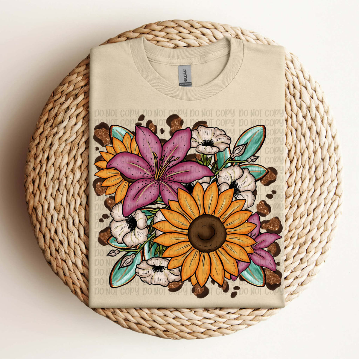 Sunflower and florals (VP) DTF Transfer