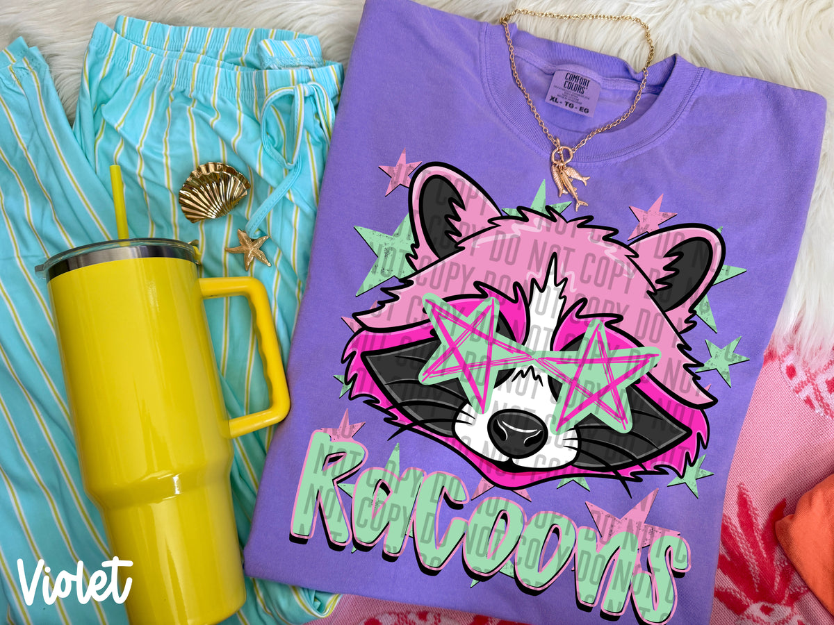 raccoons starry eyed (Caplinger) DTF Transfer