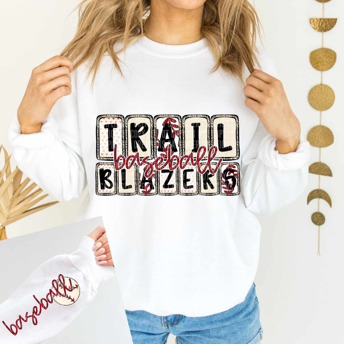 Trailblazers Baseball FRONT (caplinger) 82568 DTF transfer