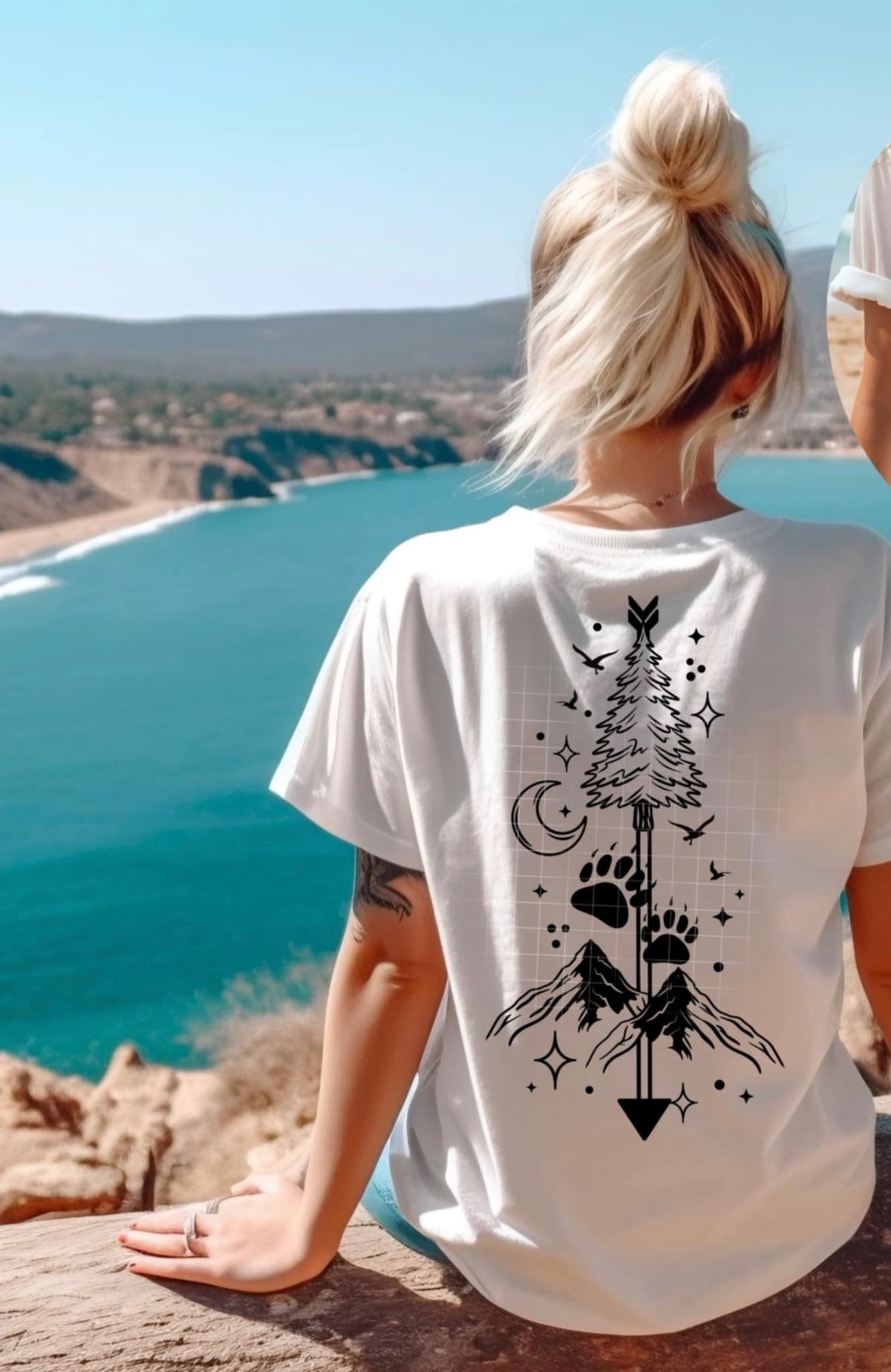 Wanderlust BLACK BACK (CSC) 93146 DTF transfer
