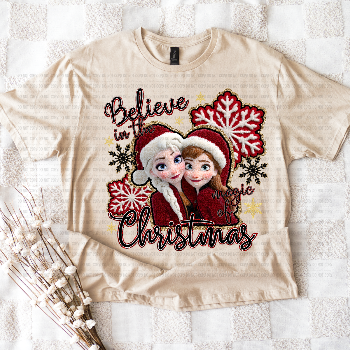 Believe in the magic of Christmas princess (revel) DTF Transfer