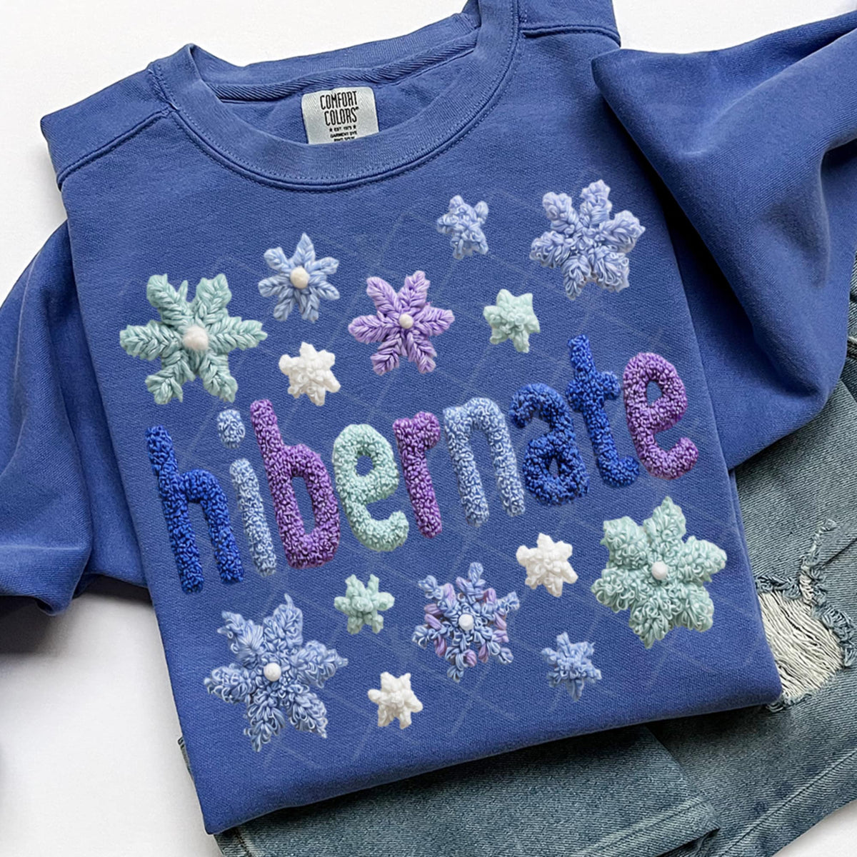 Hibernate faux yarn (TTD) DTF Transfer