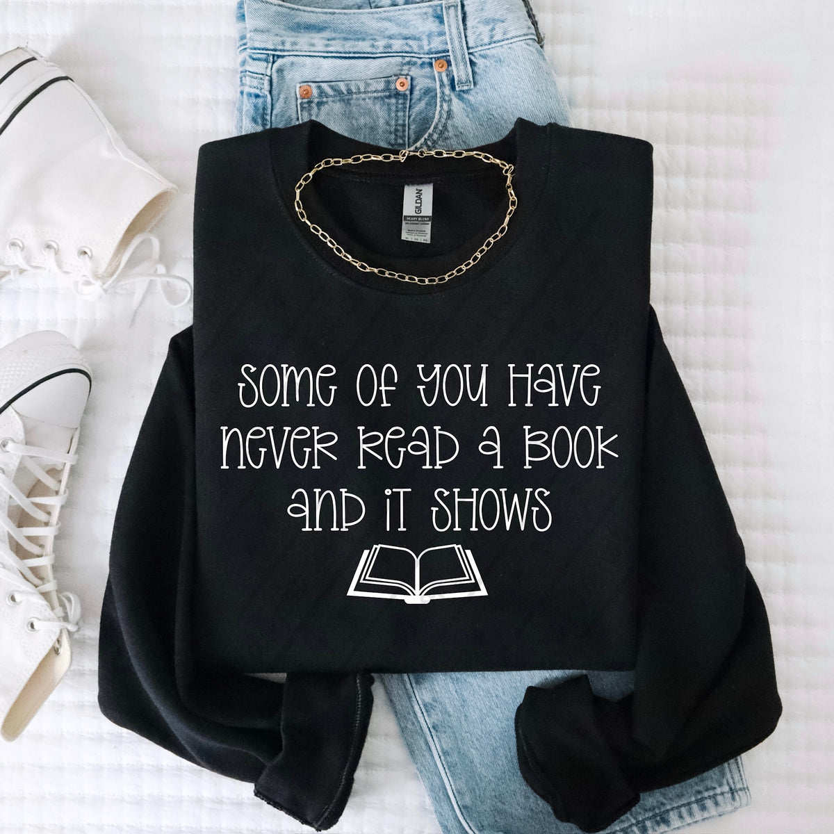 Some of you have never read a book WHITE (scarlow) DTF transfer