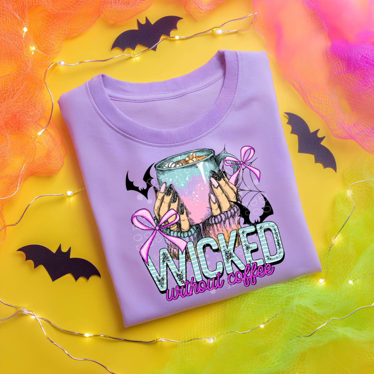 Wicked without coffee 103951 DTF transfer