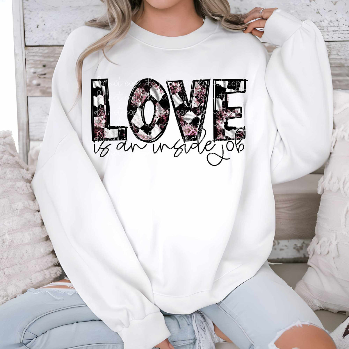 Love is an inside job 82228 DTF transfer