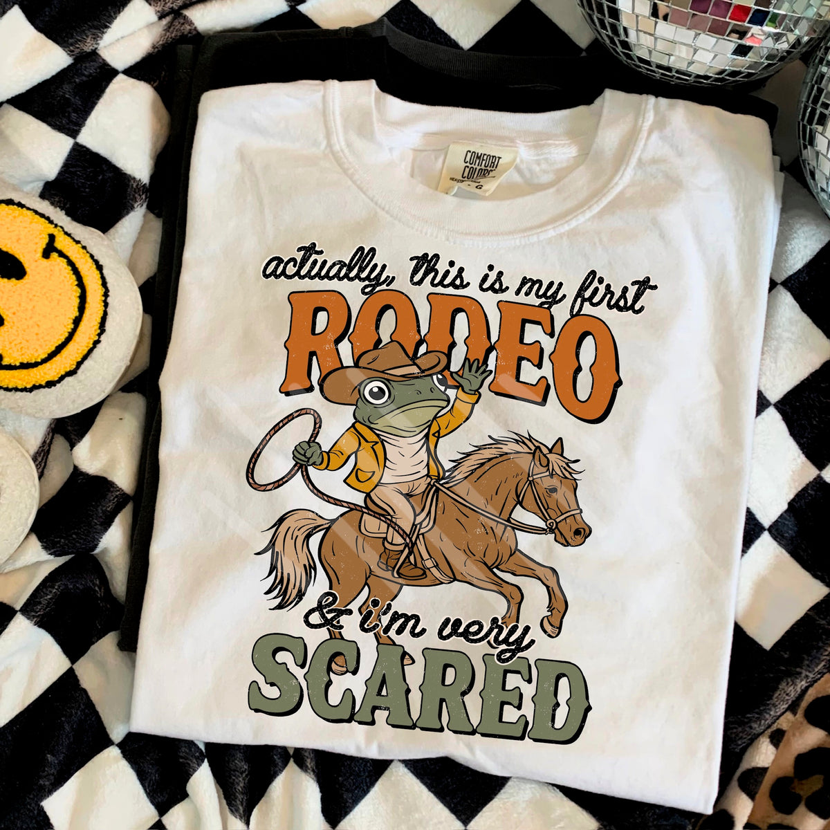 Actually This Is My First Rodeo frog (scarlow) 114347 DTF transfer