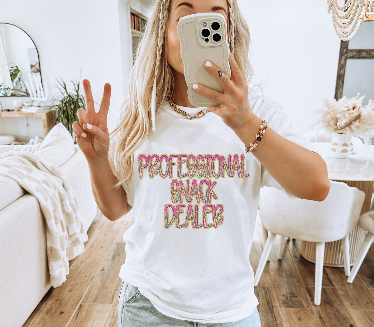 Pink and Leopard PROFESSIONAL SNACK DEALER (Caplinger) DTF transfer
