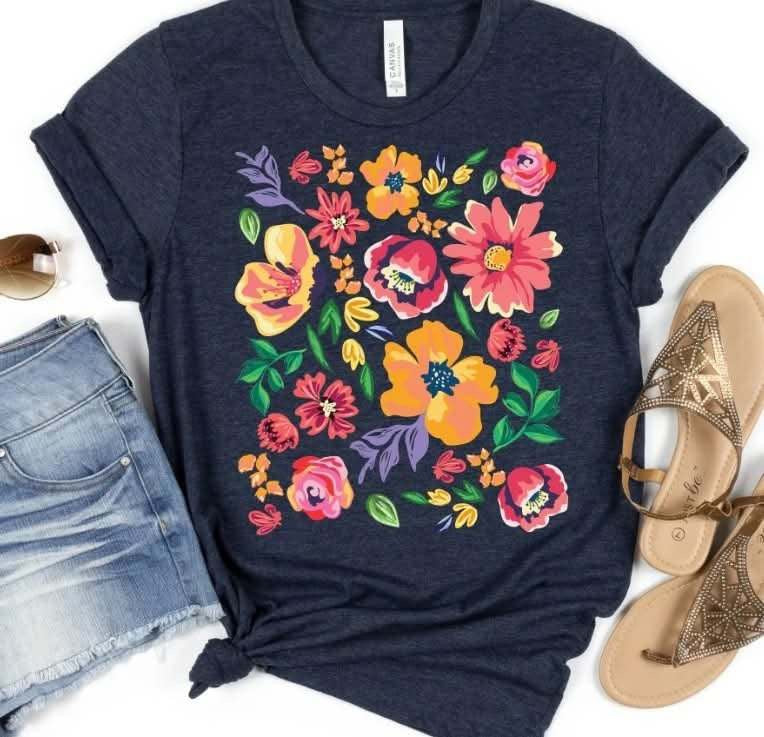 Floral rectangle (S&G) 84046 DTF transfer