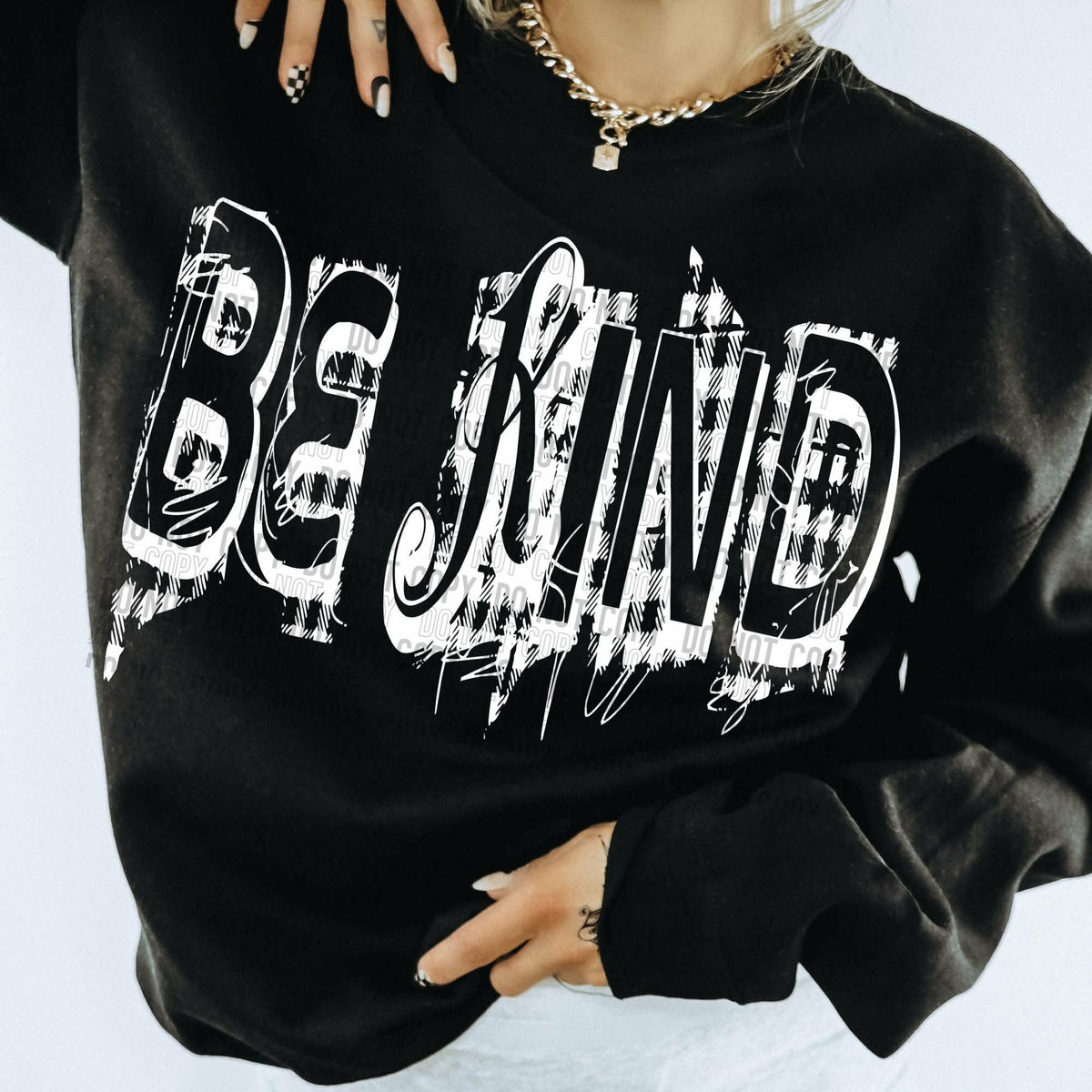 Be Kind Plaid Sunday Special DTF transfer