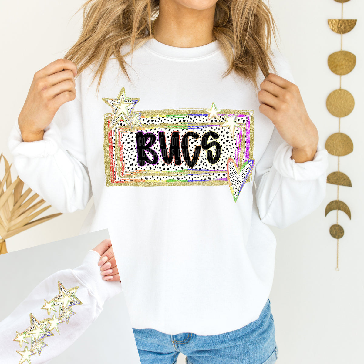 Bucs dalmatian rainbow (Caplinger) 87922 DTF transfer