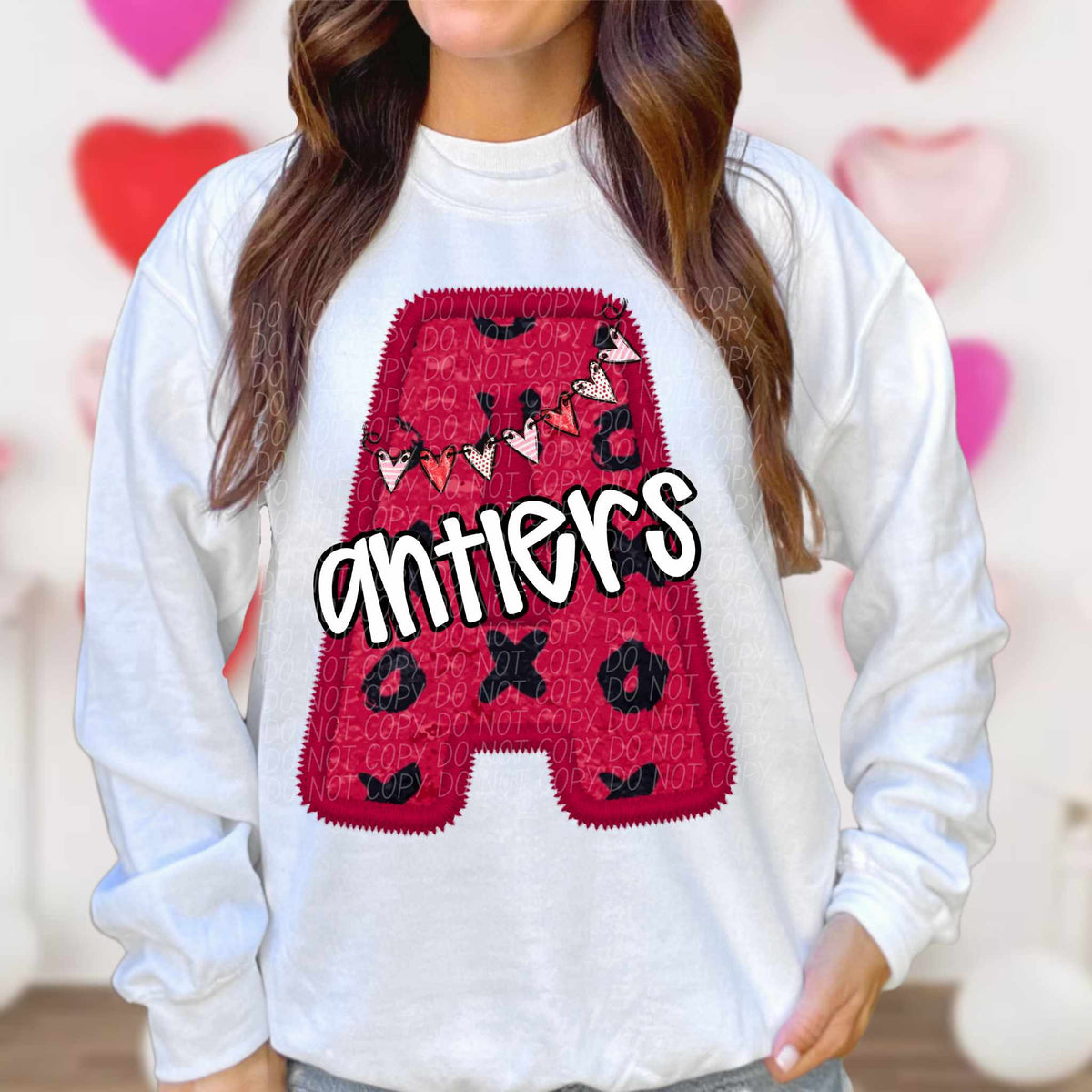 A antlers valentine (CITY) 77915 DTF transfer