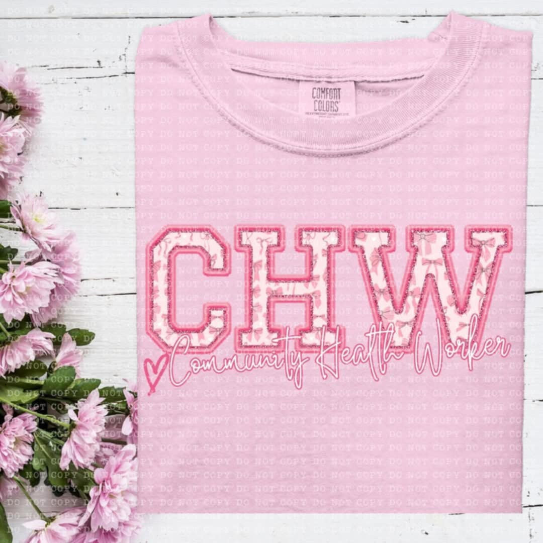 CHW community health worker coquette (ECHT) 93522 DTF transfer