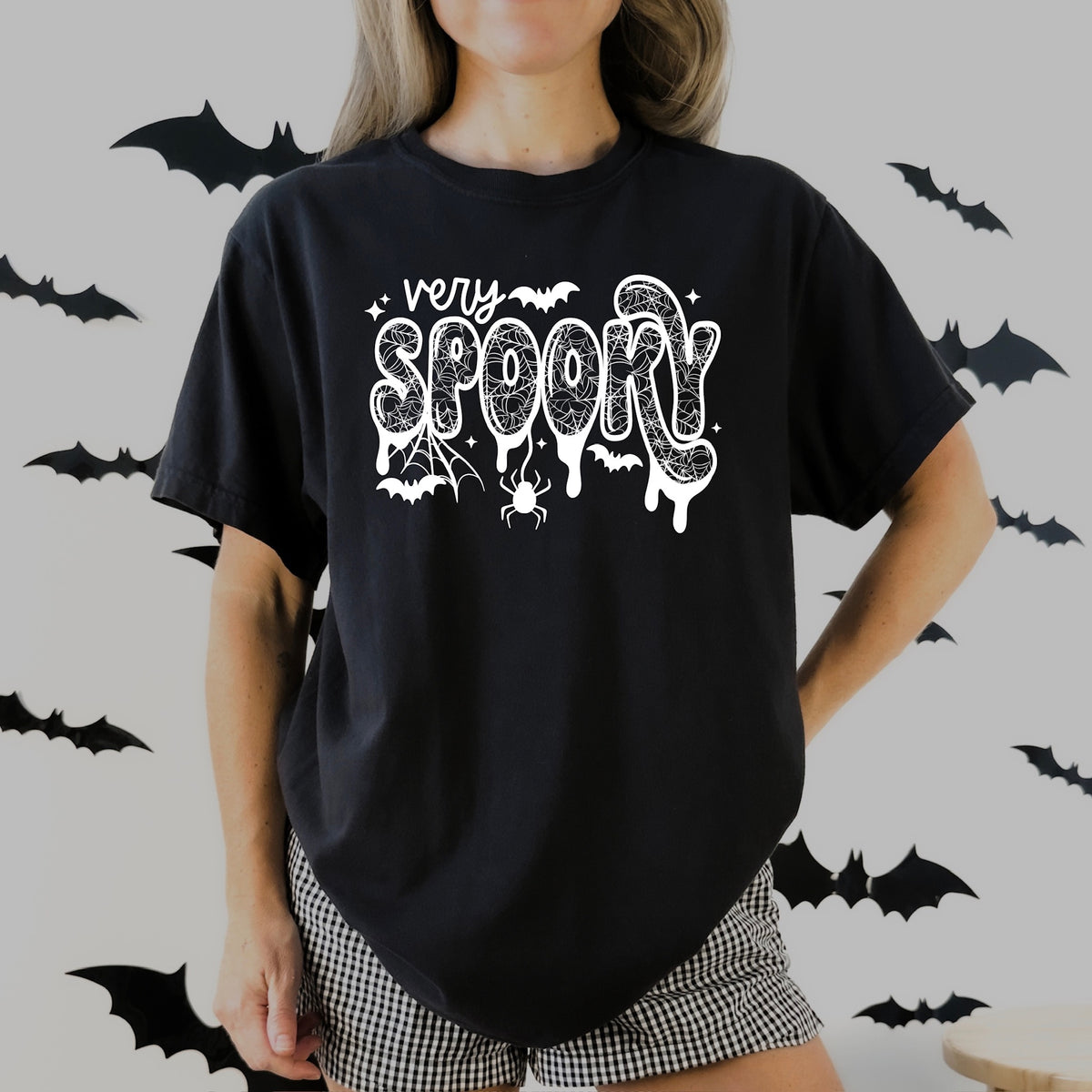 Very spooky spider webs WHITE (CSC) DTF Transfer