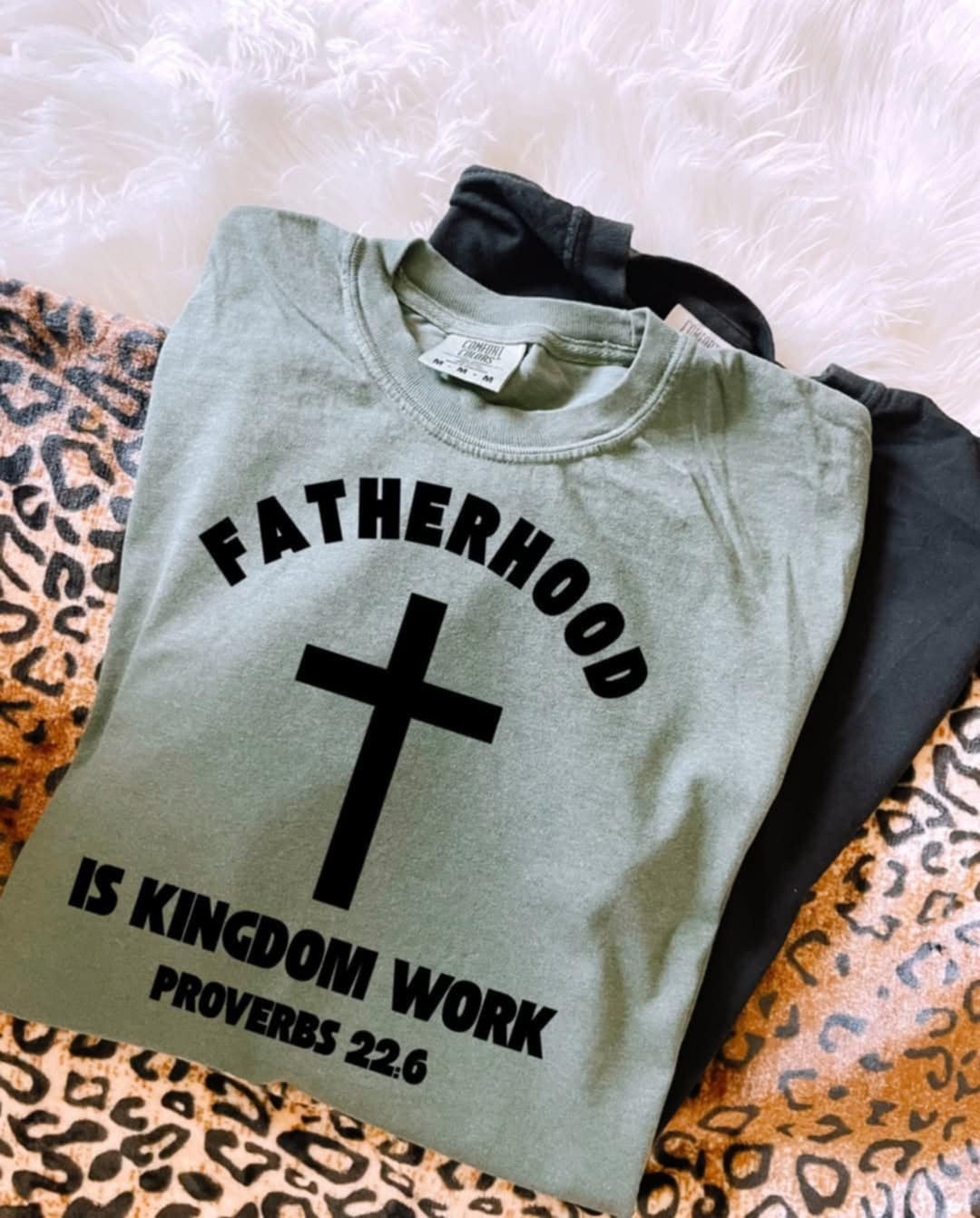 Fatherhood is kingdom work BLACK 106250 DTF transfer