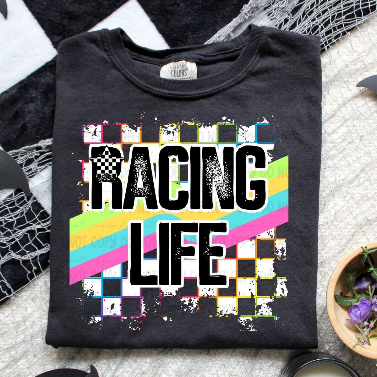 Racing life rainbow (REVEL) 96489 DTF transfer