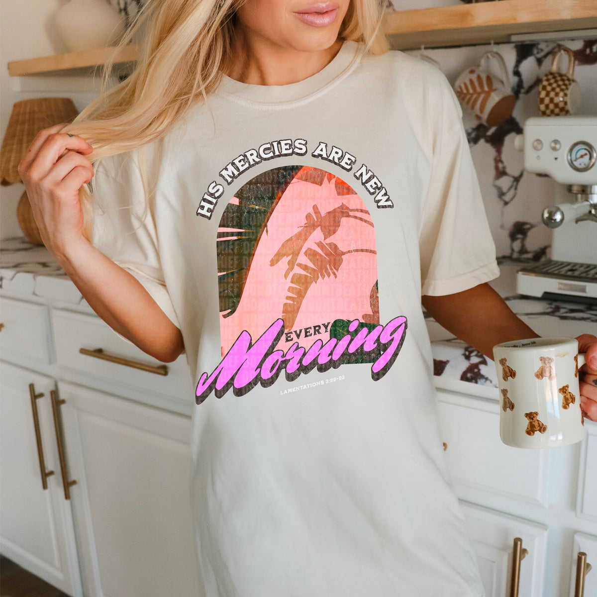 His mercies are new every morning palm leaves 94946 DTF transfer