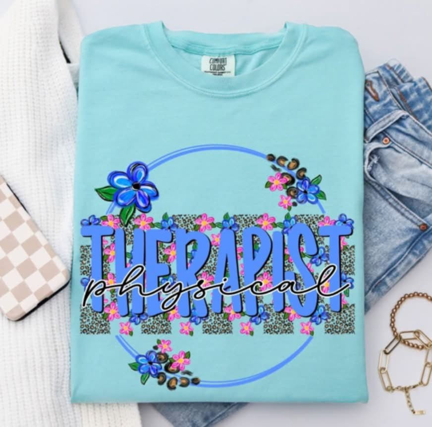 Physical therapist royal blue circle (S&G) 99879 DTF transfer