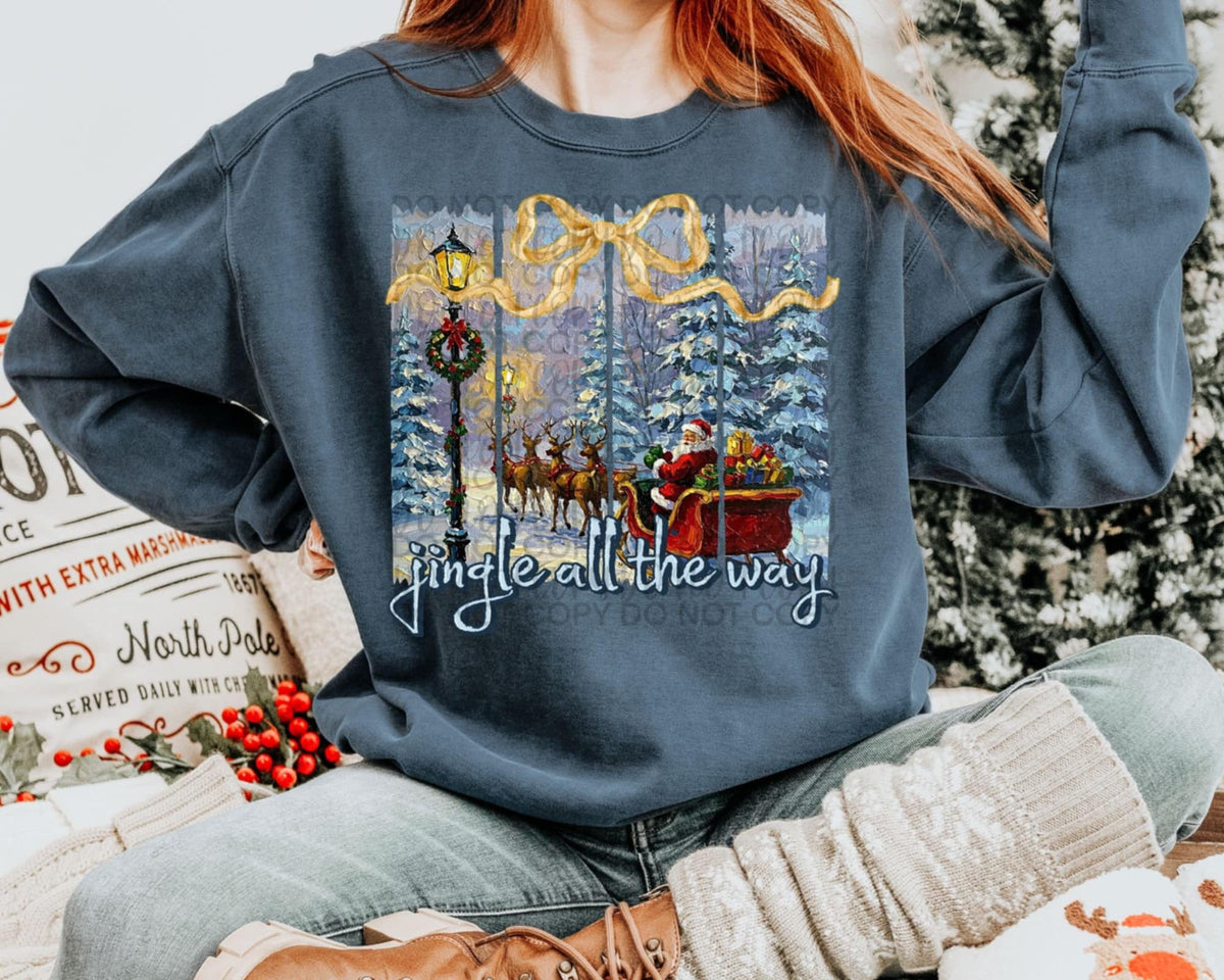 Jingle all the way 109287 DTF transfer