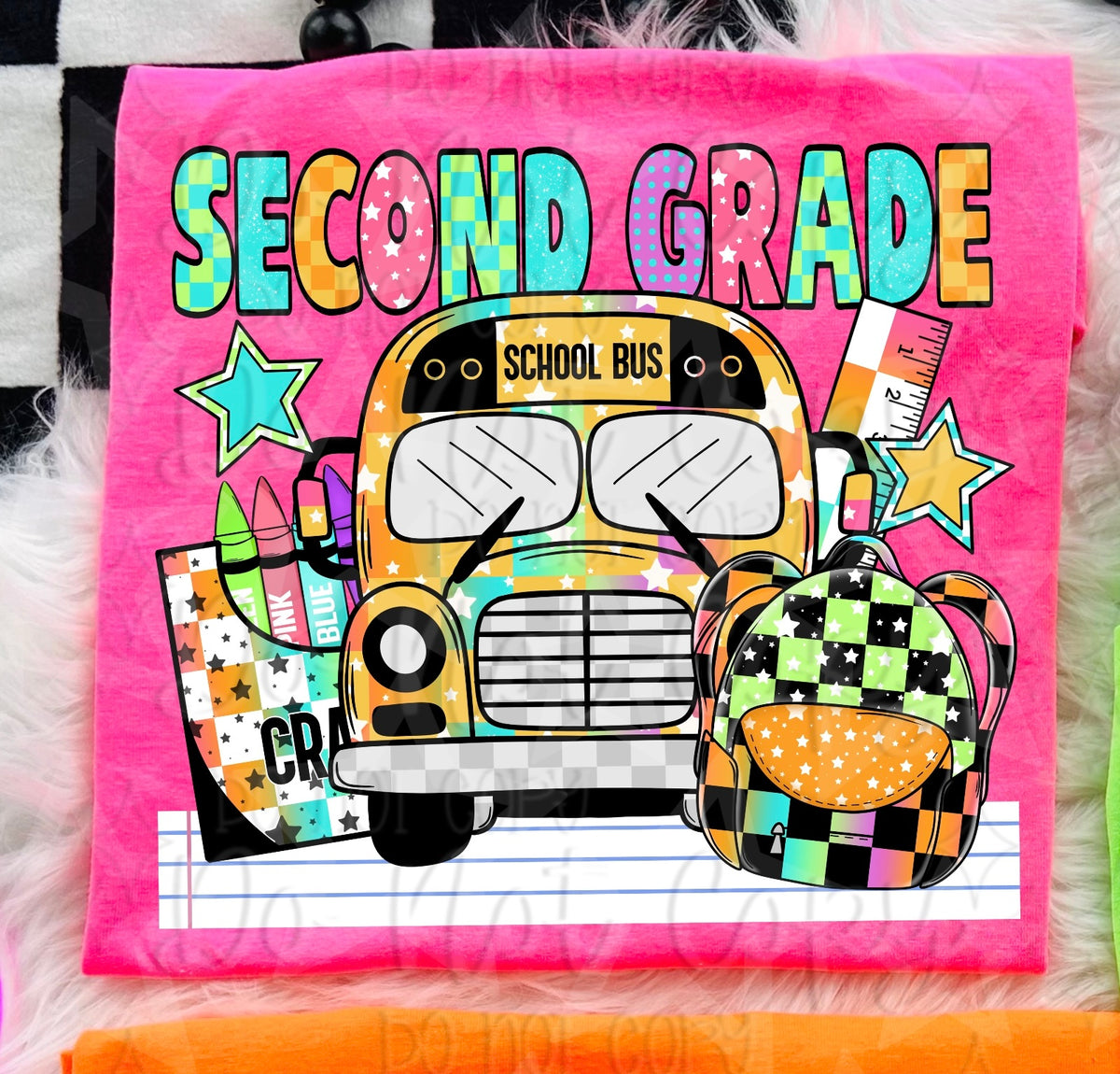 Second grade bus (Virgo) 107011 DTF transfer