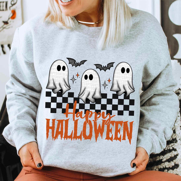 Happy Halloween ghosts 53520 DTF transfer