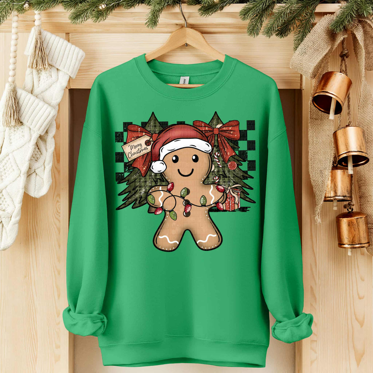 Gingerbread Checker (SDD) DTF transfer