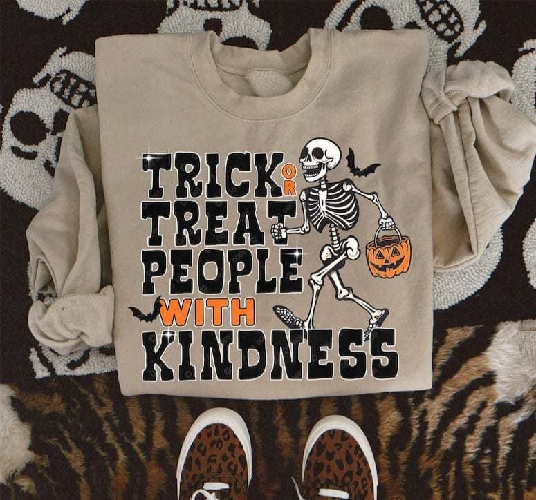 Trick or treat people with kindness 62159 DTF transfer
