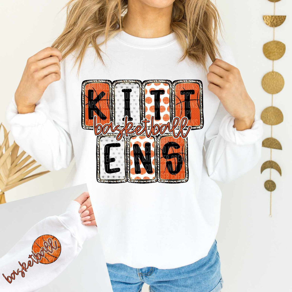 Kittens Basketball FRONT (Caplinger) 82892 DTF transfer