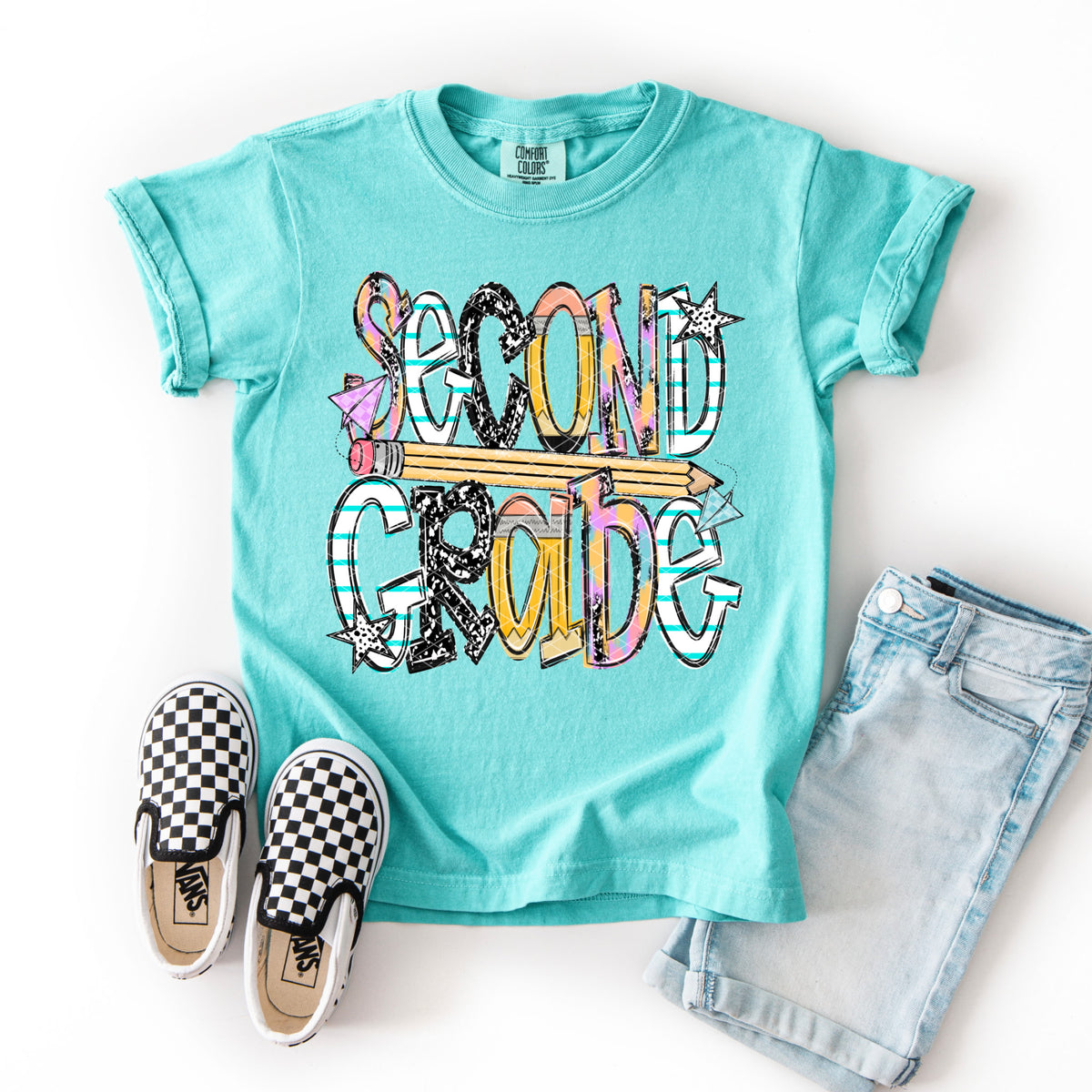 Second grade with pencil Sunday Special DTF transfer