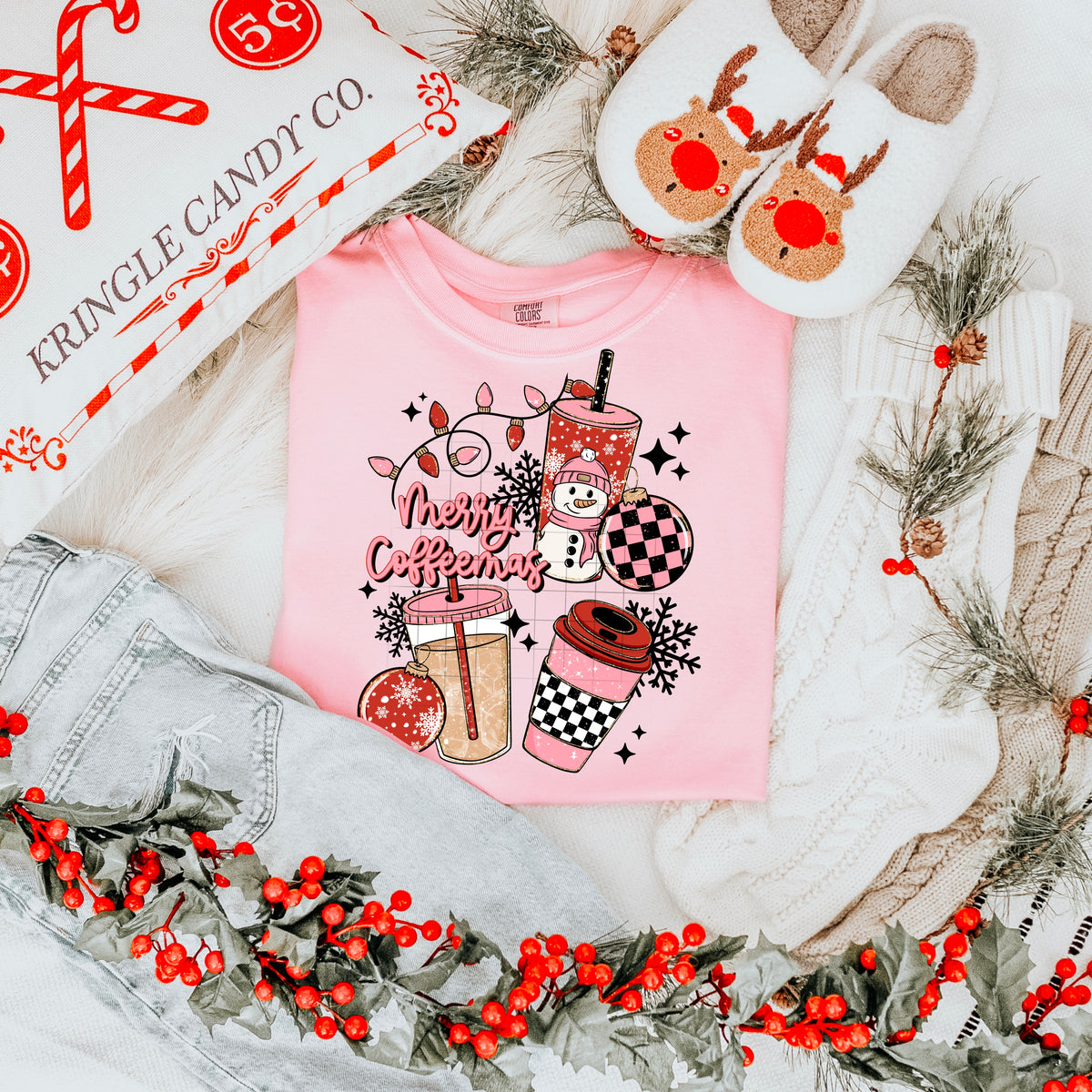 Merry Coffeemas CSC DTF transfer