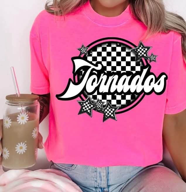Tornados checkered circle (S&G) 82305 DTF transfer