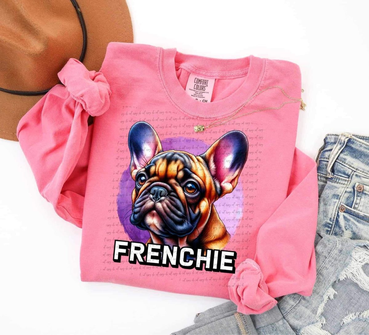 Frenchie DTF transfer 13918
