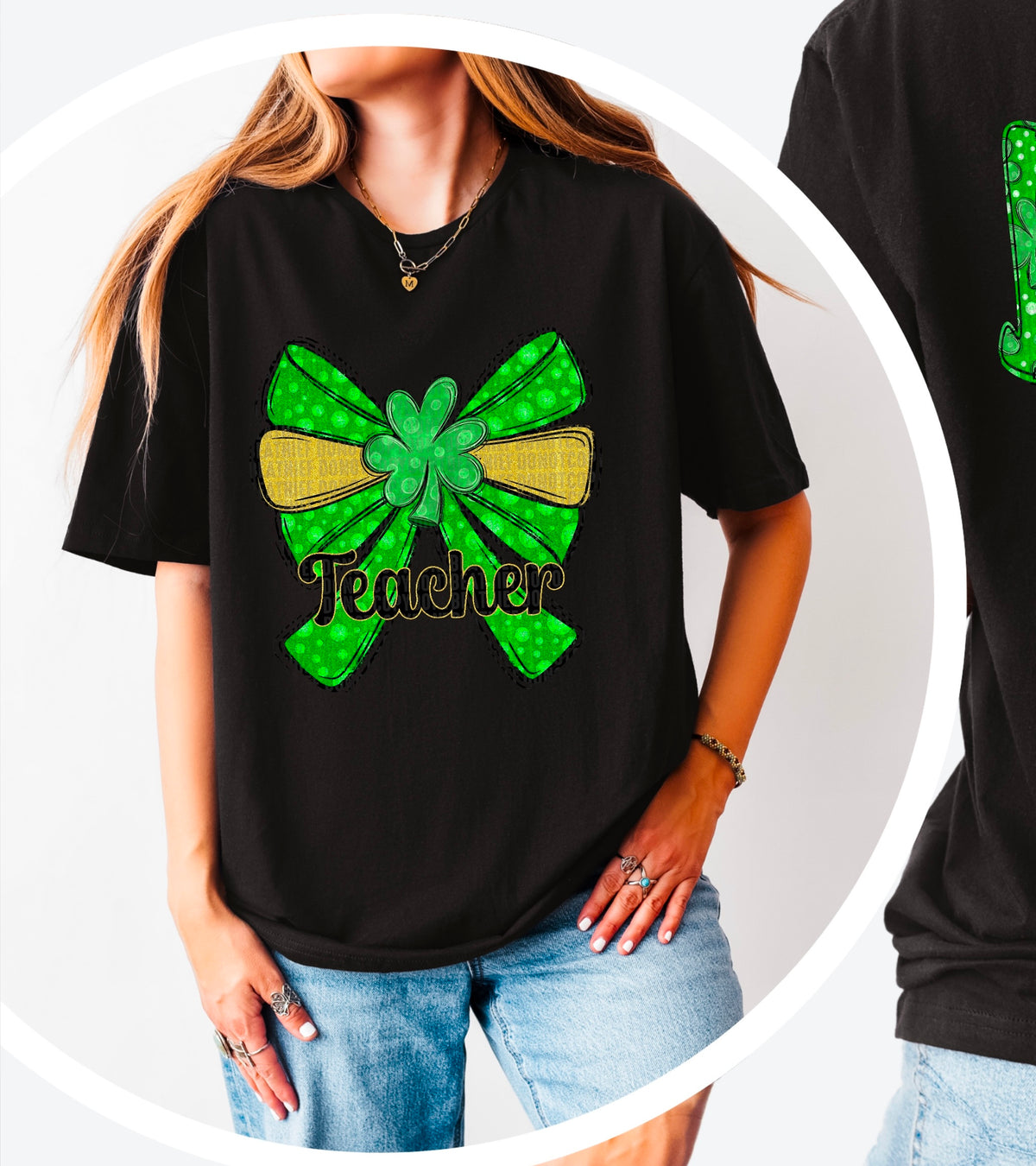 Teacher st Patrick’s bow (SDD) 85927 DTF transfer