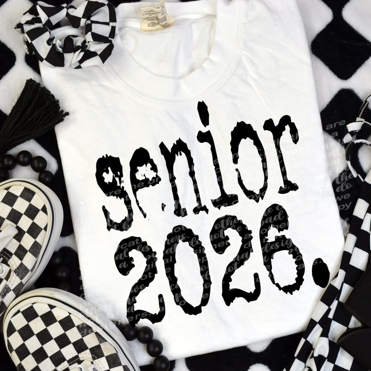 Senior 2026 black (TTD) DTF transfer