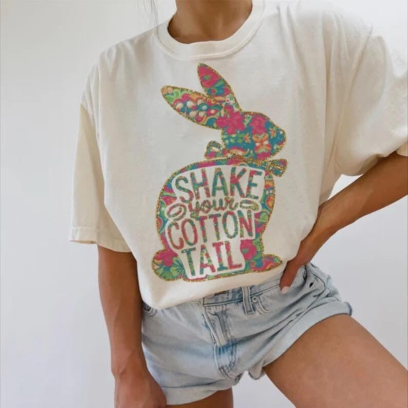 Shake your cottontail 87790 DTF transfer