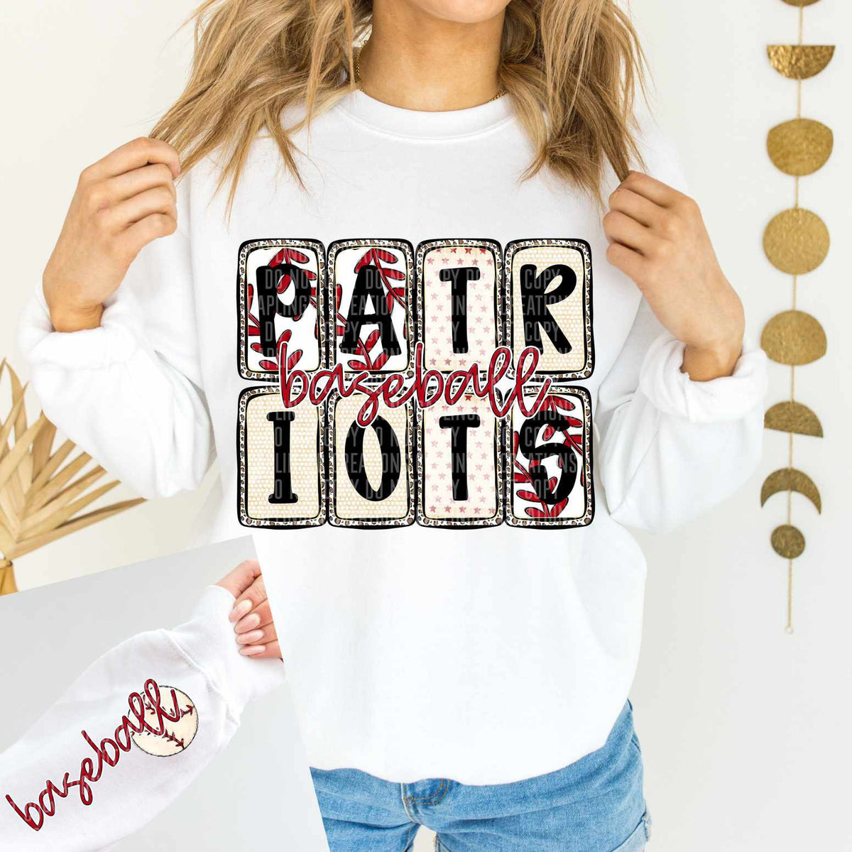 Patriots Baseball FRONT (caplinger) 82548 DTF transfer