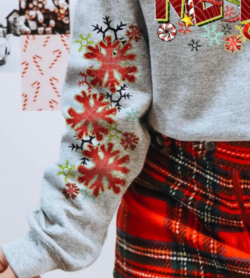 Merry Greenmas (red) SLEEVE AG DTF transfer