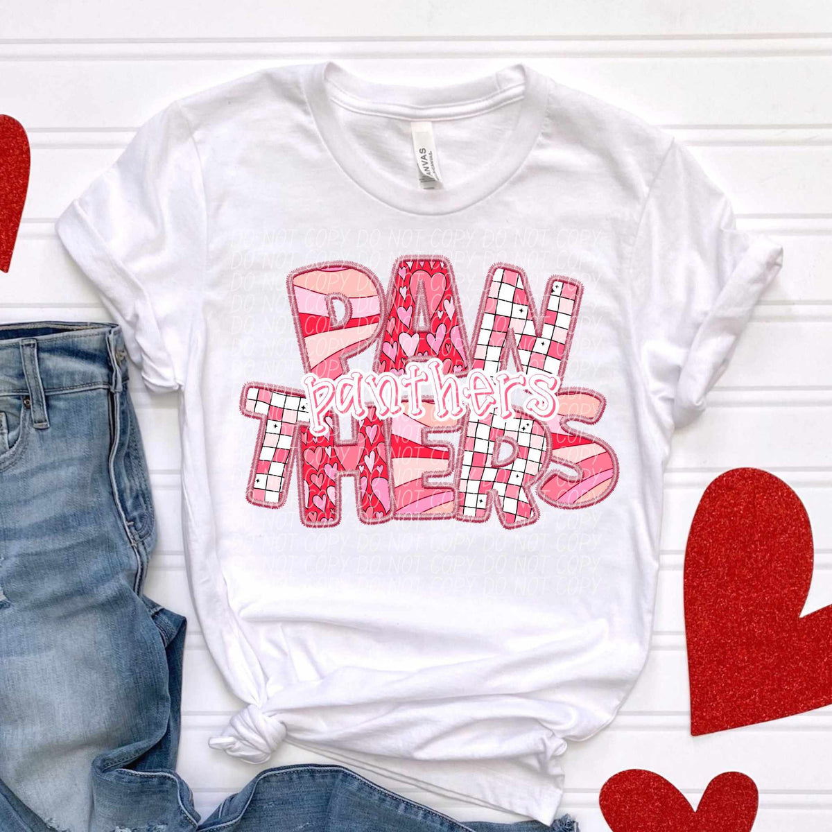 Panthers pink groovy (CITY) 80552 DTF transfer