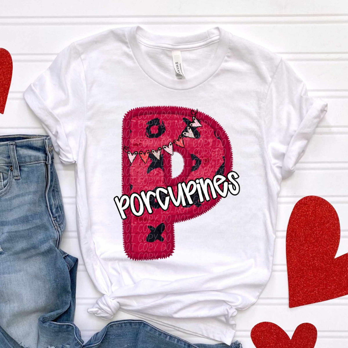 P porcupines valentine (CITY) 79008 DTF transfer
