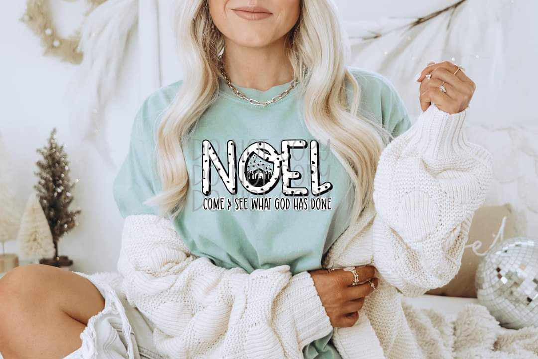 Noel come and see what god has done (PH) 65765 DTF transfer