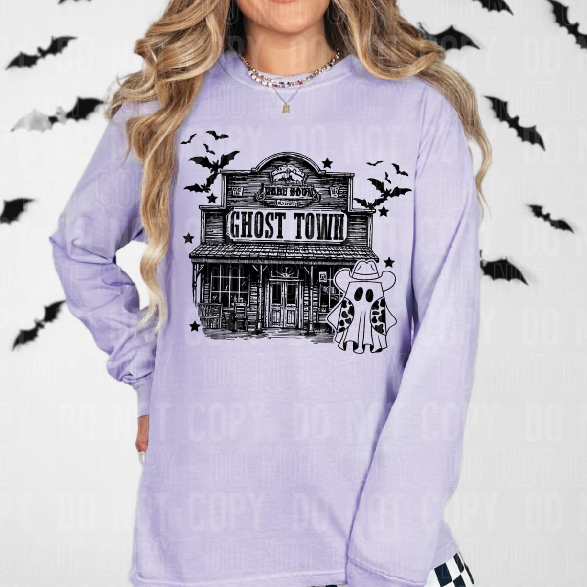 Ghost town saloon 107939 DTF transfer